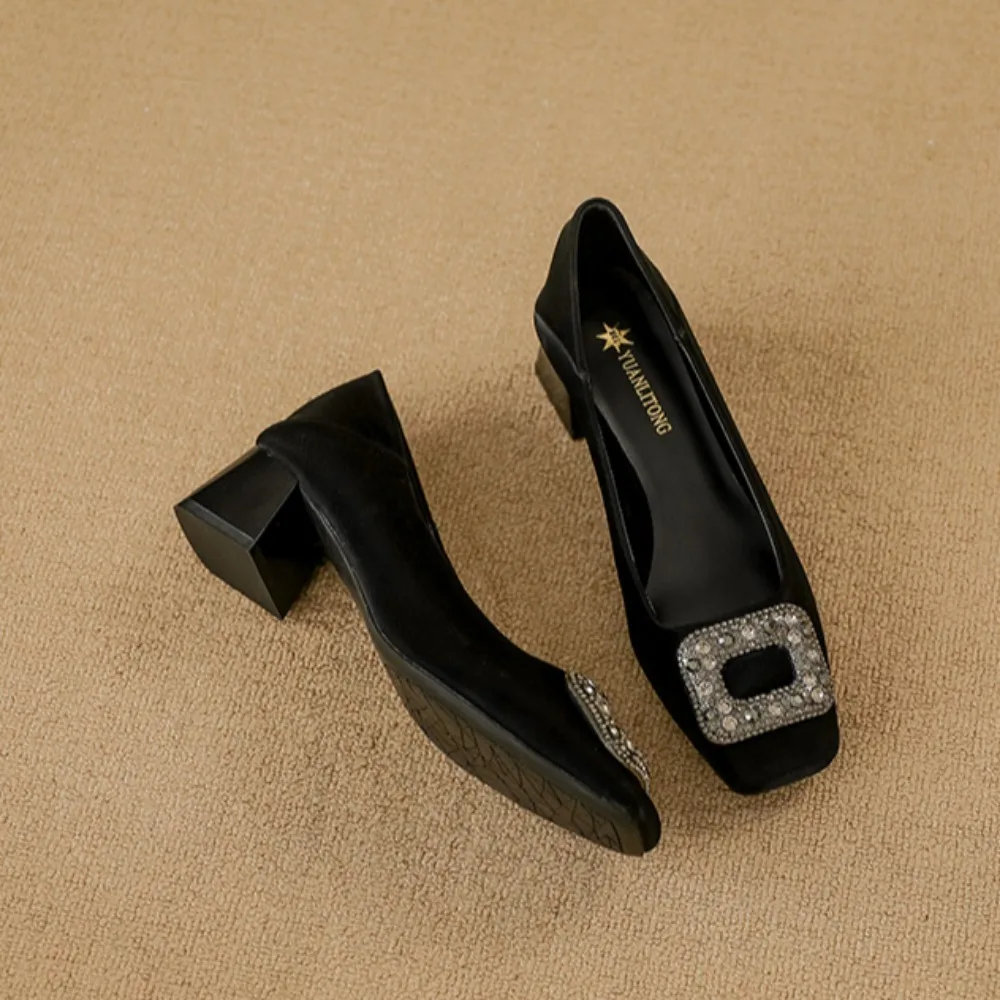 2026년 여성 정장용 하이힐, 사각 버클 장식의 굵은 - Women Formal Wear Shoes 리뷰 및 가격