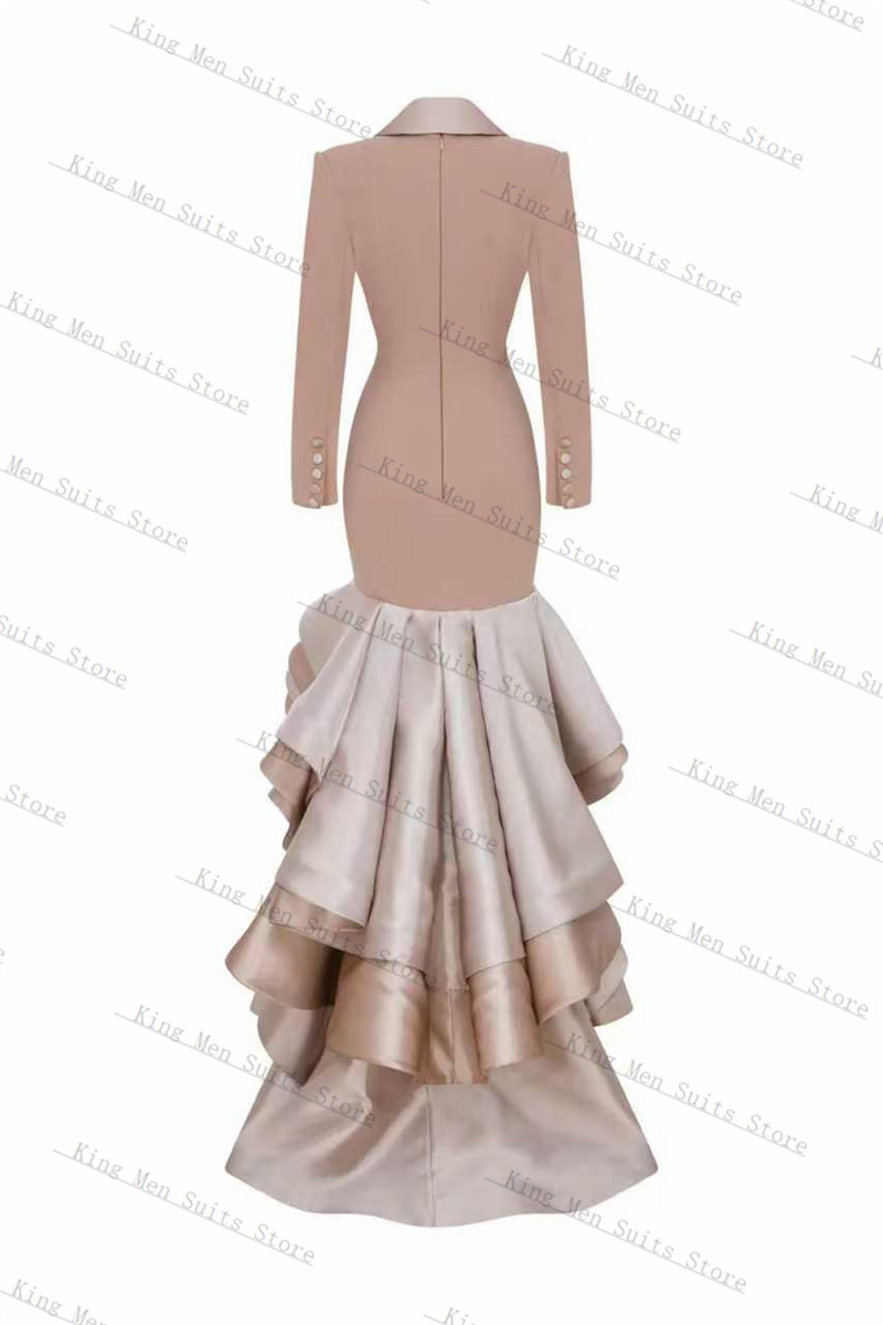 샴페인 여성 정장 1피스 롱 블레이저 프롬 드레스 맞춤 - Women'S Formal Wear For A Wedding 리뷰 및 가격