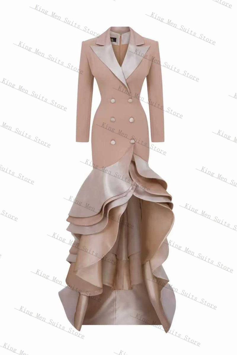 샴페인 여성 정장 1피스 롱 블레이저 프롬 드레스 맞춤 - Women'S Formal Wear For A Wedding 리뷰 및 가격