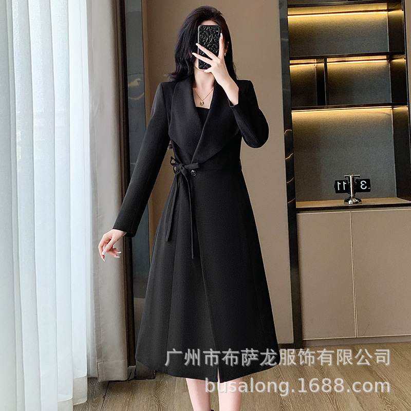 2025년 신상 가을 겨울 여성 트렌치코트, 유럽 스타 - Women Formal Wear Pants 리뷰 및 가격