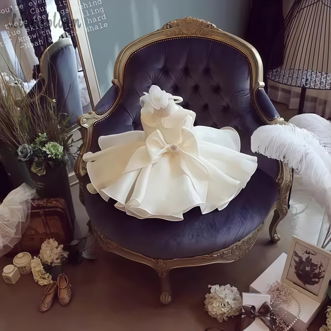 화이트 진주 장식 드레스 웨딩 플라워 걸 드레스 화이트 - Women'S Formal Wear For A Wedding 리뷰 및 가격
