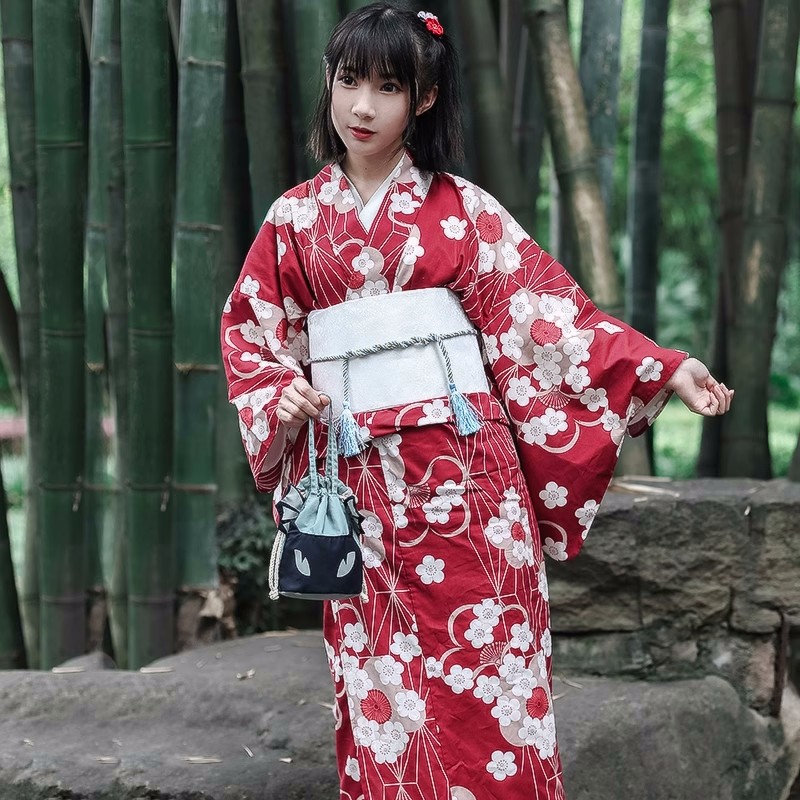 빨간색 일본 유카타 기모노 여성용 개량형 핏 하나파이어 - Women'S Red Formal Wear 리뷰 및 가격