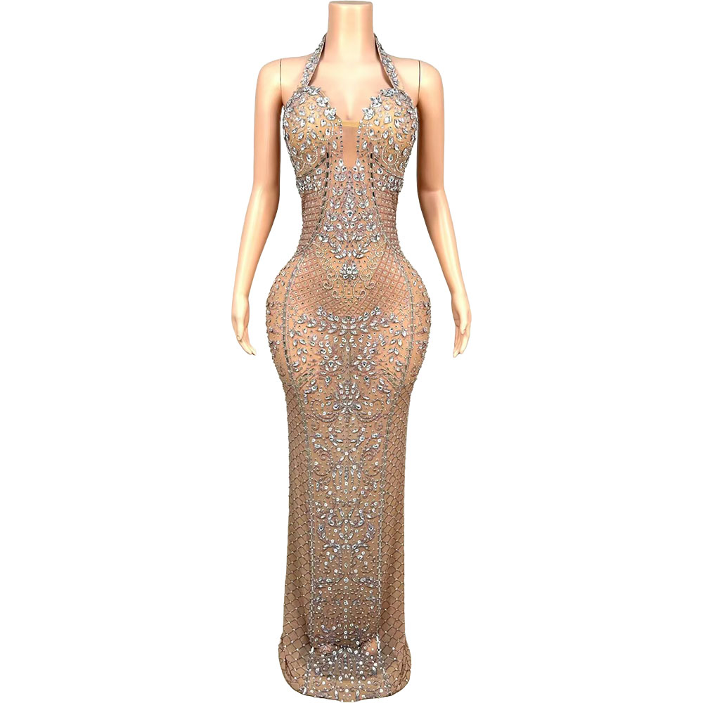 럭셔리 크리스탈 스파클리 메쉬 이브닝 가운 생일 파티  - Women'S Red Formal Wear 리뷰 및 가격