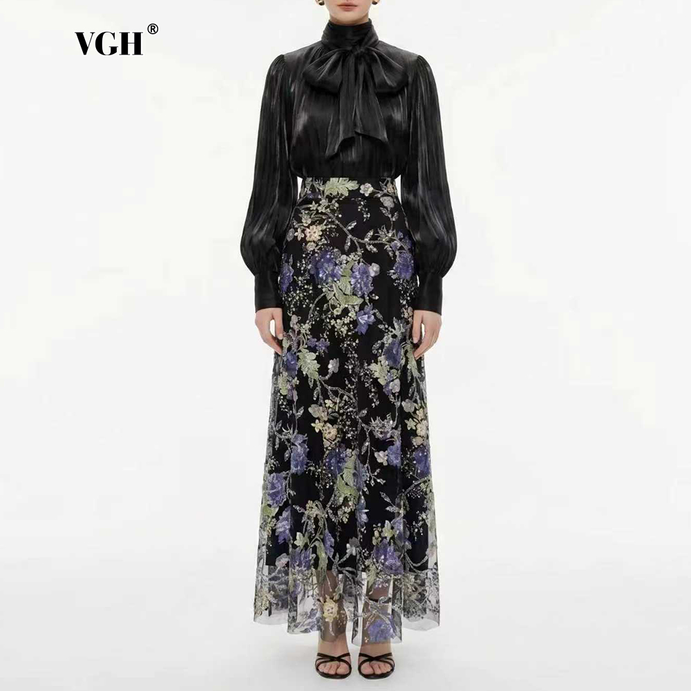 VGH 여성용 우아하고 세련된 블랙 플로럴 투피스 세트 - Women'S Formal Wear Suit 리뷰 및 가격