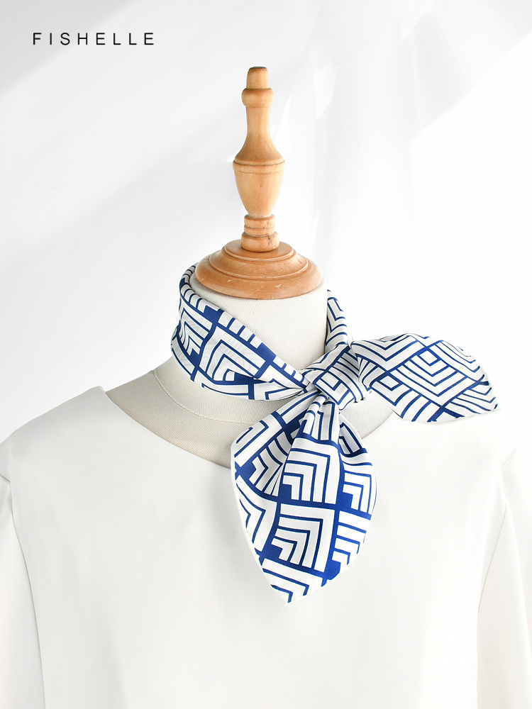 중국 클래식 블루 화이트 도자기 천연 실크 스카프, 능 - Scarf Silk Neck 리뷰 및 가격