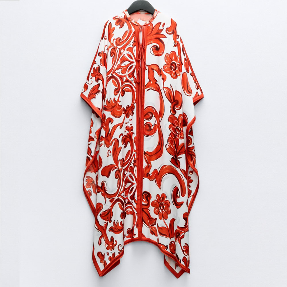 2026 여름 신상 여성 레드 화이트 빈티지 프린트 루 - Women'S Red Formal Wear 리뷰 및 가격