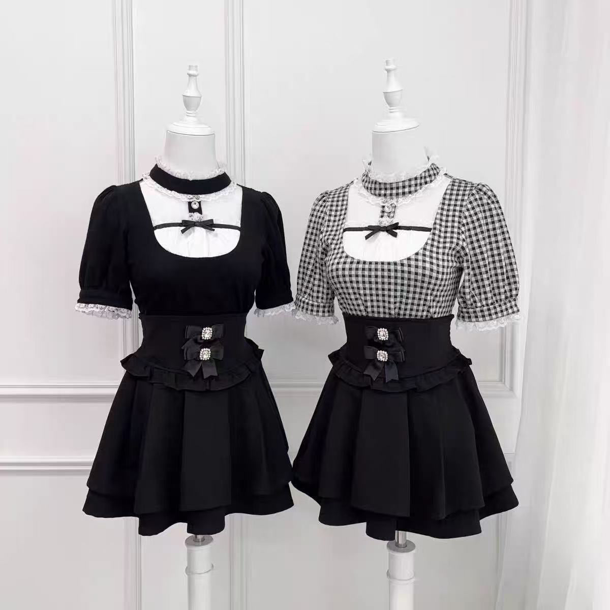 일본 로리타 블라우스 여성용 귀여운 하라주쿠 JK 리본 - Formal Wear Japan Women 리뷰 및 가격