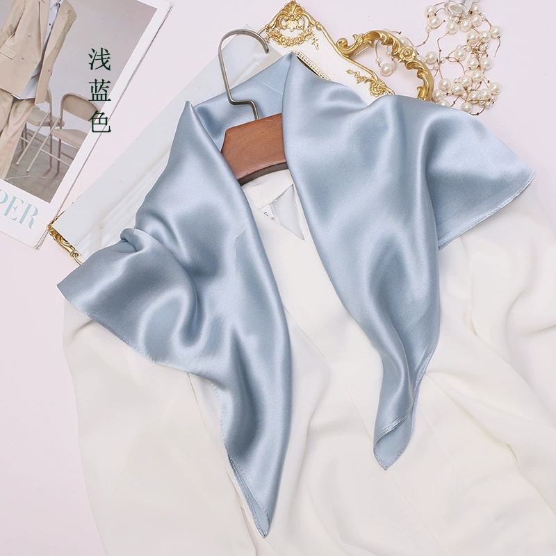 봄 & 여름 솔리드 컬러 멀베리 실크 스카프 스퀘어 히 - Scarf Silk Neck 리뷰 및 가격